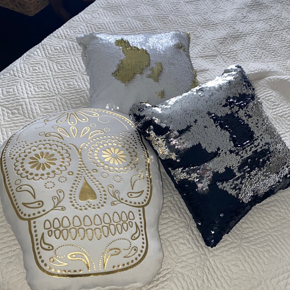 Three pillows